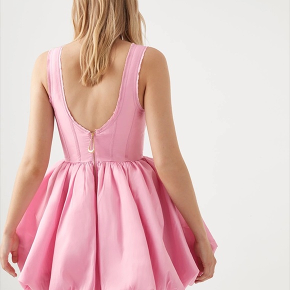 Aje Pink Suzette Bubble Mini Dress - Picture 4 of 13